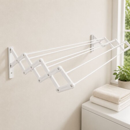 TENDEDERO PLEGABLE DE PARED MOR ACERO 80CM TENDEDERO PLEGABLE DE PARED MOR ACERO 80CM