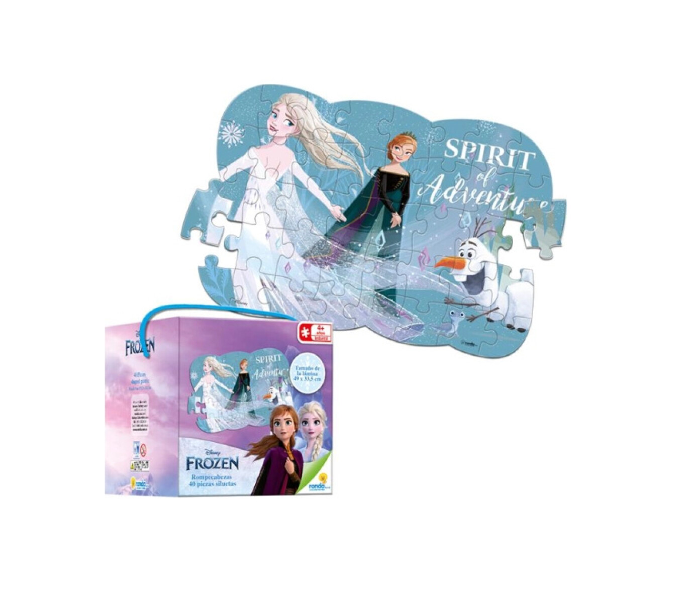 RONDA ROMPECABEZA FROZEN X 40 PZAS UN 