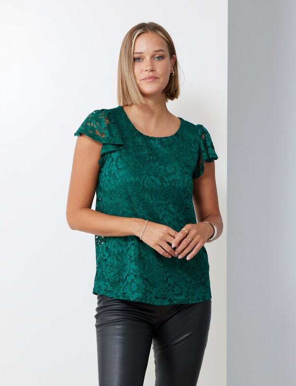 Blusa Encaje VERDE