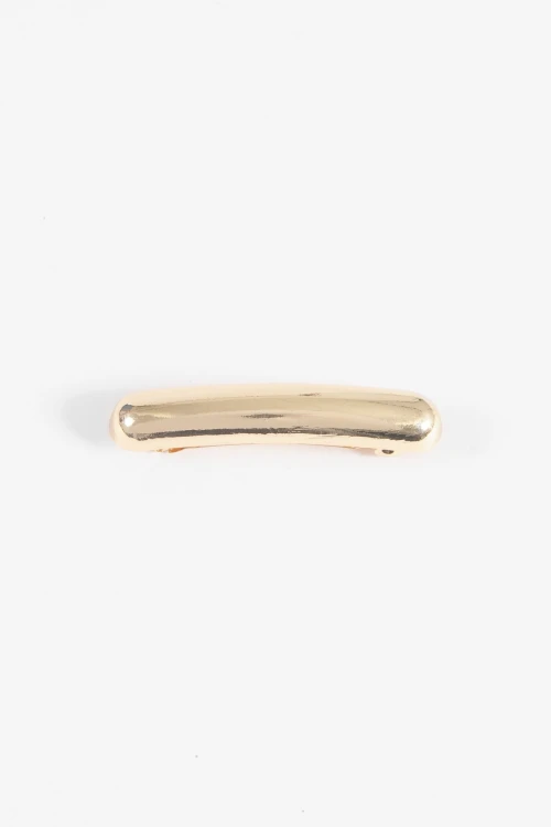 Broche metálico dorado
