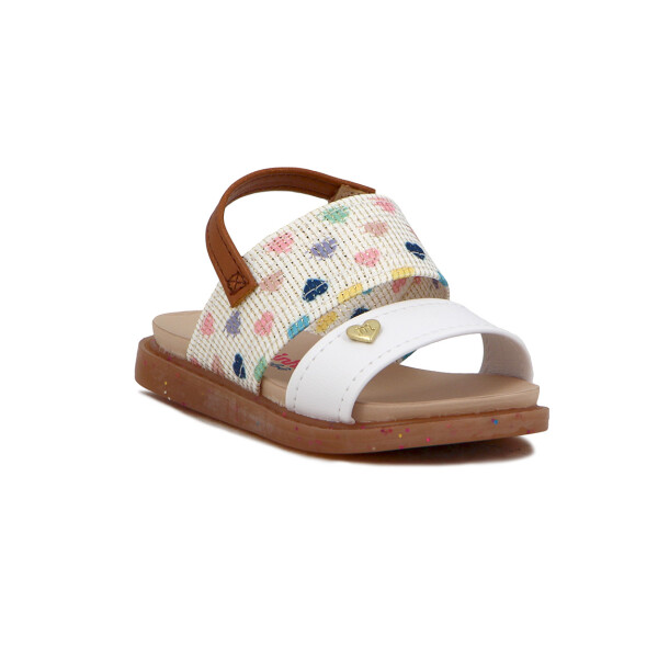 Molekinha Sandalia Casual Dostiras Multicolor-crudo