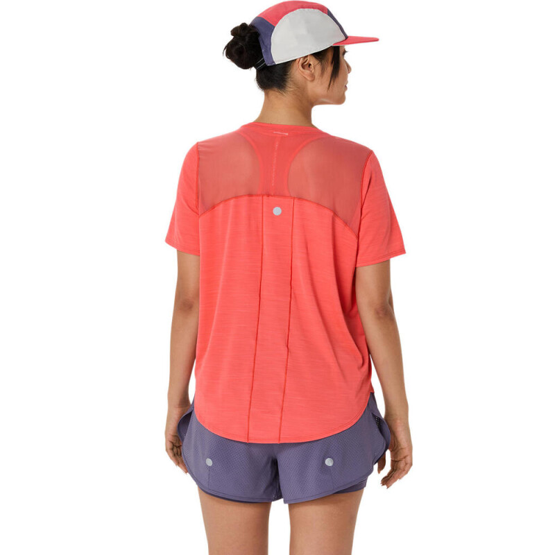 Polo Running Road SS Top Mujer Coral Reef