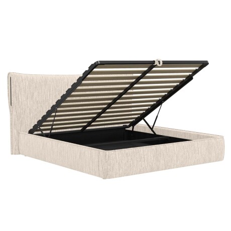 CAMA C/BAÚL 1 PLAZA MADERA-Y-TELA NATURAL-BEIGE ZAFIRO