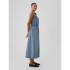 SL ARCHIVE WESTERN DENIM MIDI DRESS LIGHT WASH
