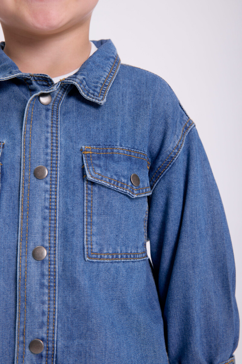 Camisa jean Azul Medio