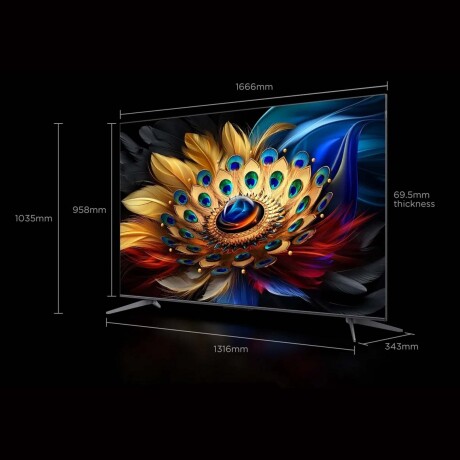 TV 4K QLED ADVANCED SMART 75" ANDROID-TV TCL 75C655