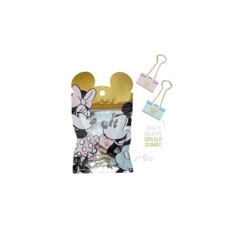 Doble clip Mooving Mickey 19mm x 12 Doble clip Mooving Mickey 19mm x 12