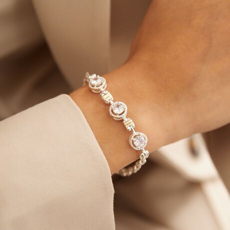 Pulsera Julia White - Plata y Oro Pulsera Julia White - Plata y Oro