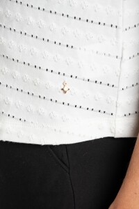 Remera Manga Corta Texturada Algodn Nacar