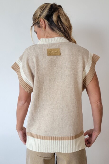 Chaleco Nórdico Lambswool Arena Beige
