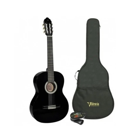 Pack Guitarra Clásica Valencia Vc104k Negro Pack Guitarra Clásica Valencia Vc104k Negro