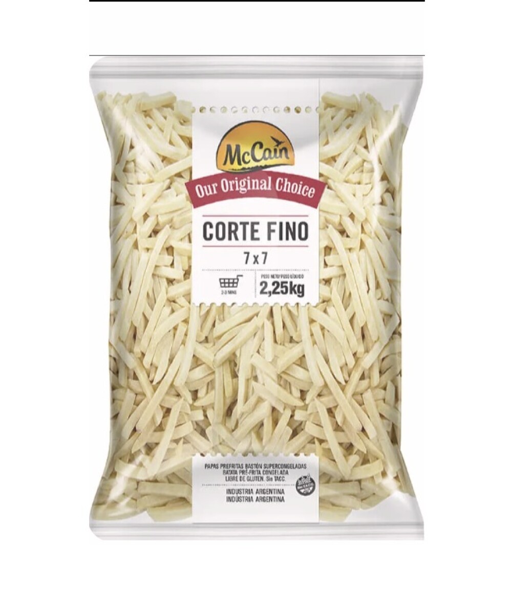 PAPAS CORTE FINO 7X7 2,25 KG MCCAIN 