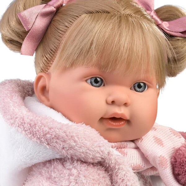 Bebe Llorens Muñeca Alexandra Llorona Vestido Abrigo 42cm Variante Modelo Alexandra