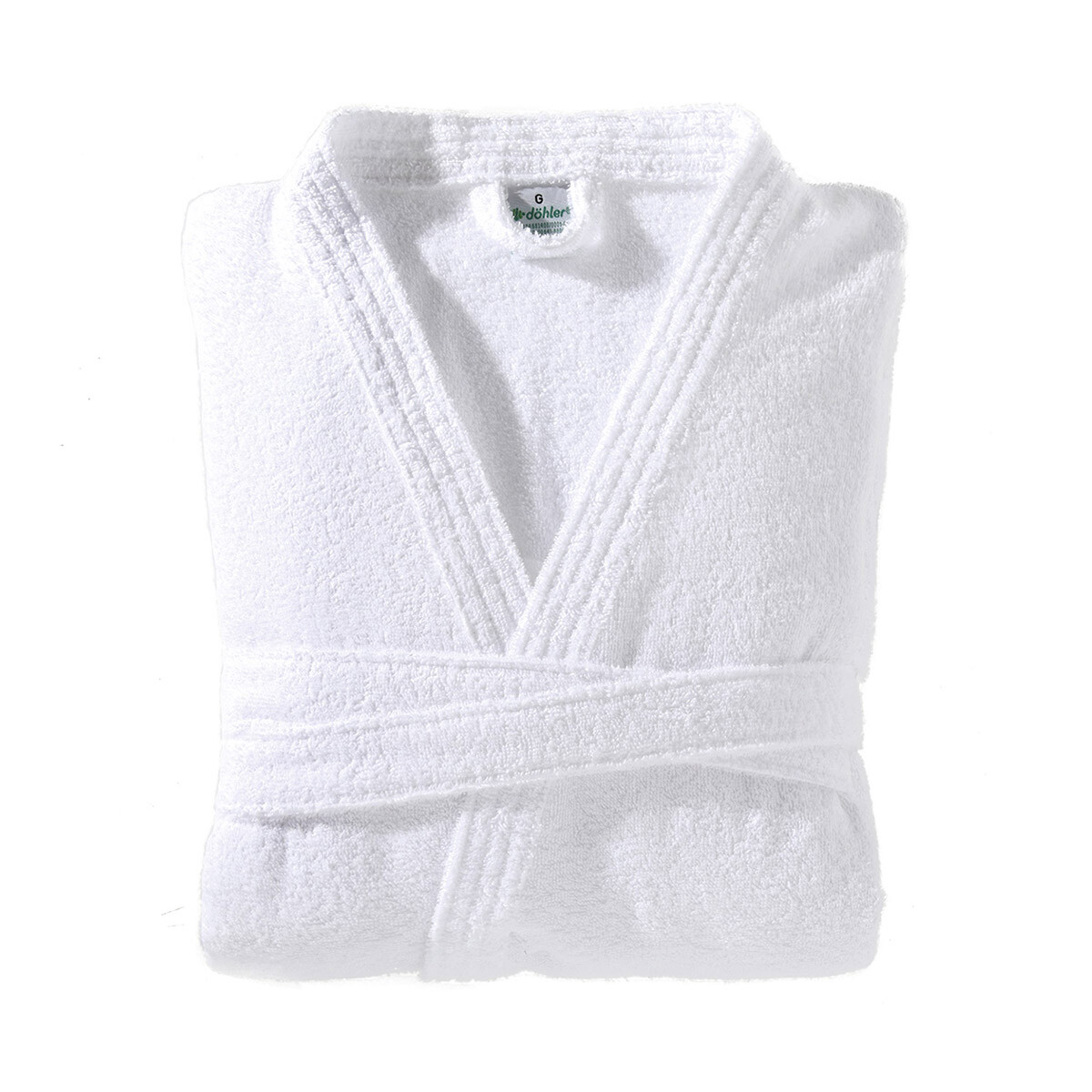 Bata de Baño Dohler Felpa Blanca Talle M al XG 