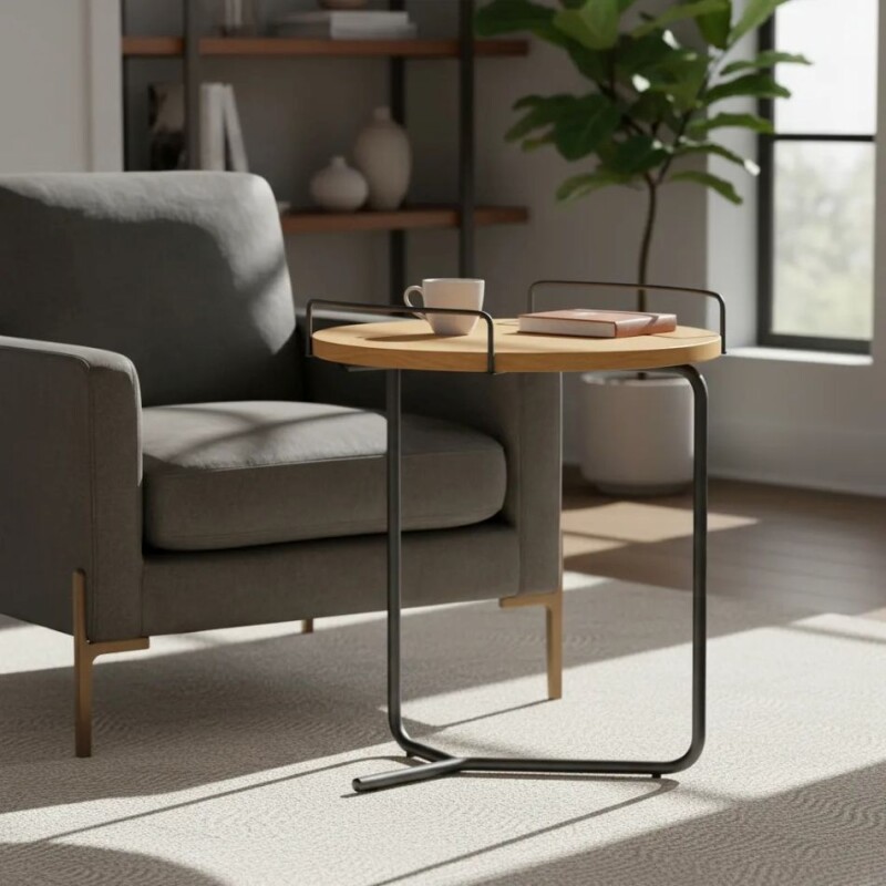 MESA APOYO - CINAMOMO - LACA GRAFITO MESA APOYO - CINAMOMO - LACA GRAFITO