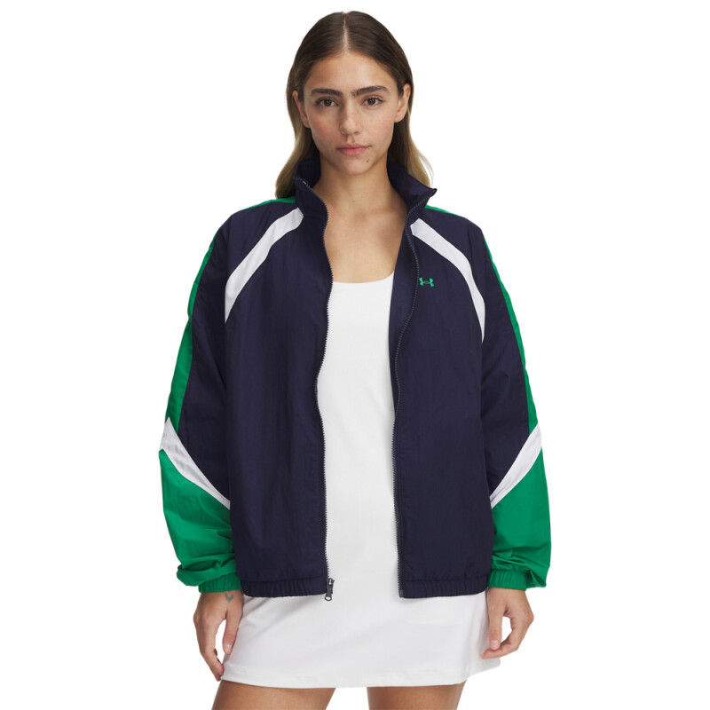 Icon Crinkle Track Jacket-BLU BLU-410