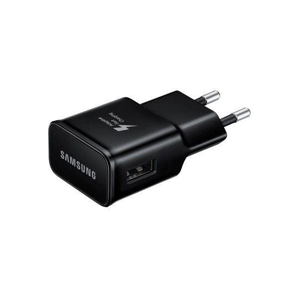 Ficha de carga original Samsung 15W color negro Ficha De Carga Original Samsung 15w Color Negro