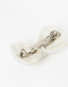 Hebillas Francesas Perla Hebilla Francesa Moño Con Perlas - Blanco Nacarado/perlado