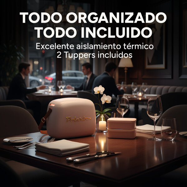 Conservadora Lunchera Térmica Pop 6L Polarbox Con 2 Tuppers Color Blanco