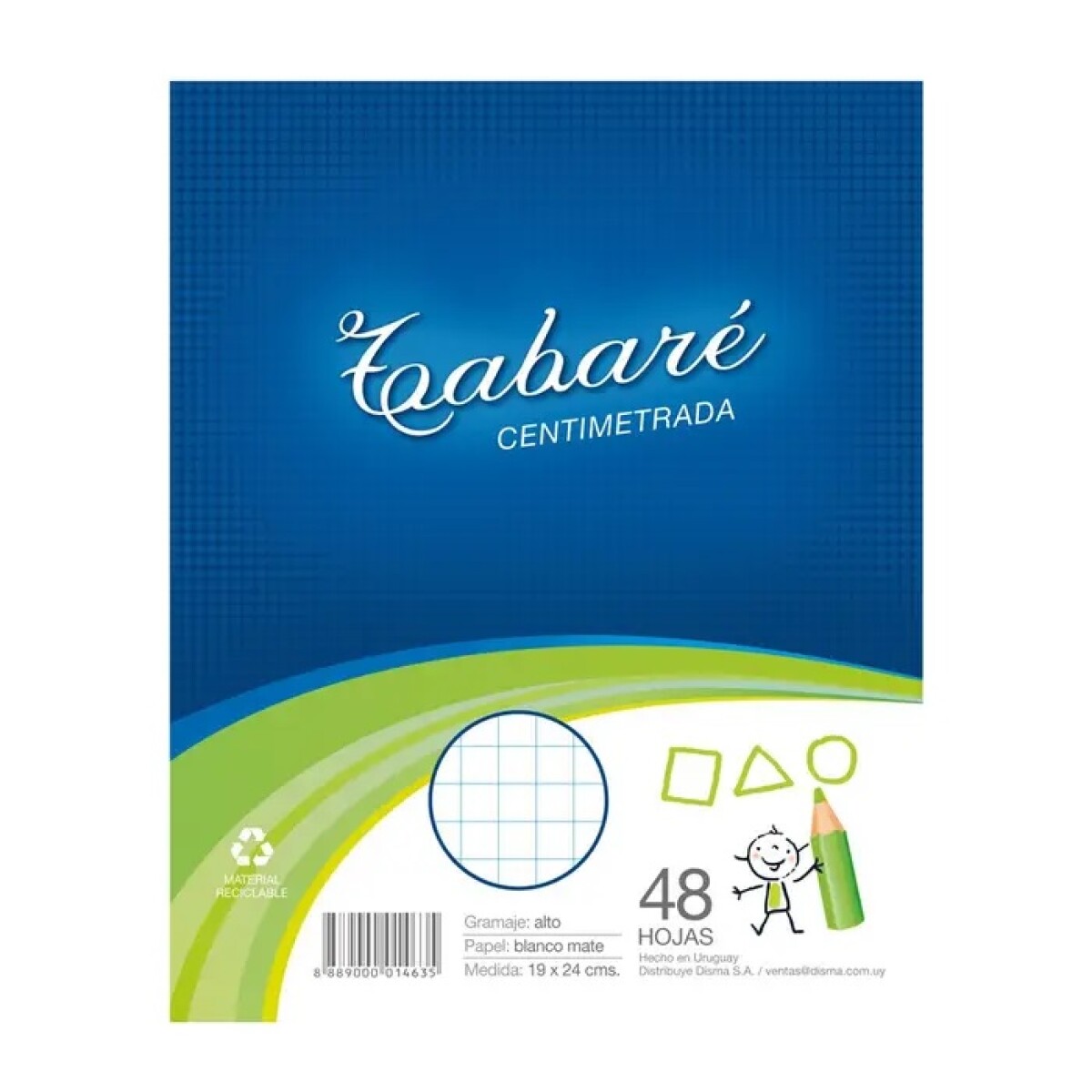 Hojas Centimetrada Paq. X 48 Tabaré 