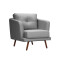 Sillon Poltrona 1 Cuerpo Triunfo Gris