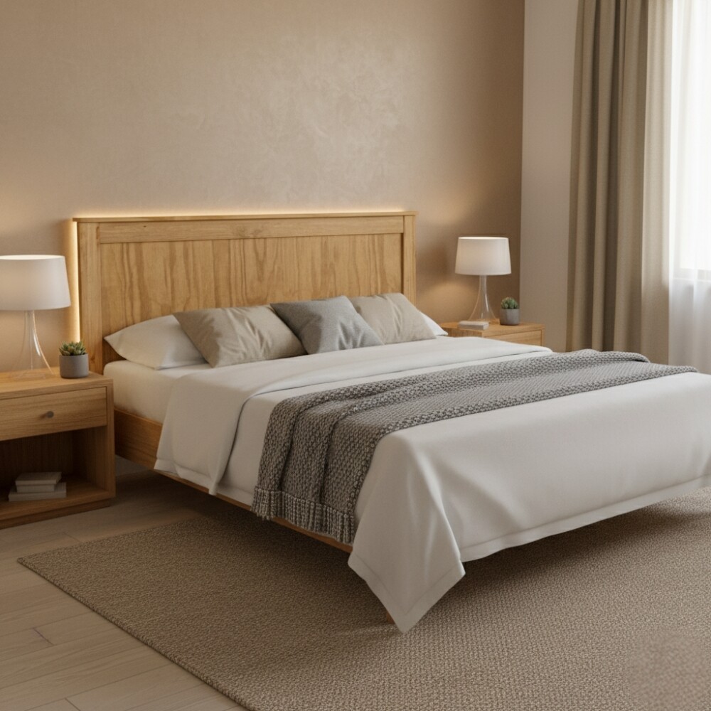 RESPALDO CABECERA QUEEN EN MADERA MACIZA RESPALDO CABECERA QUEEN EN MADERA MACIZA