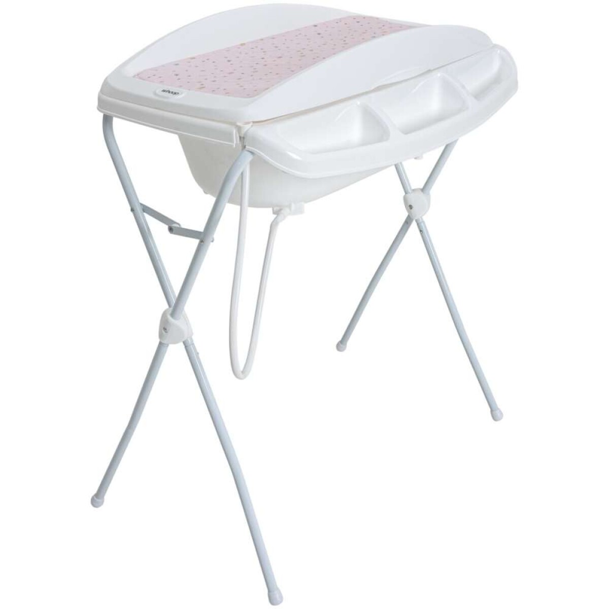 Catre De Baño Plegable Con Cambiador Angra Bebesit - Rosa 