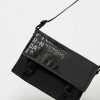 Bandolera Daily en efecto cuero rubber Negro