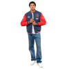 Campera Umbro Bomber Vent Hombre Nu143109 Azul-rojo