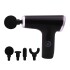 Pistola Masajes 4 Puntas Inalambrica Gun Bateria Recargable Variante Color Negro