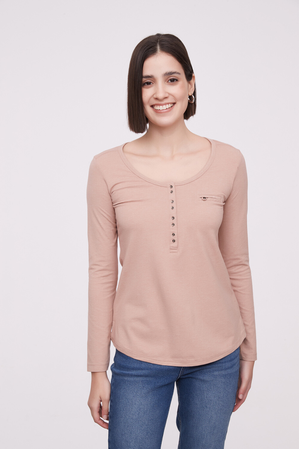 Remera Aman Beige Oscuro