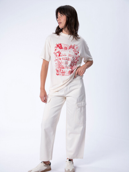 Pantalón cargo crudo Crudo