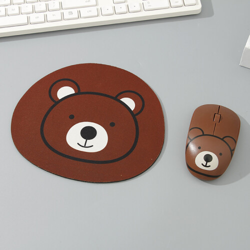 Mouse & Mouse Pad - Osito Marrón Unica