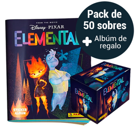 Pack de 50 Sobres de Figuritas de Elementos + áLbum de Regalo 001