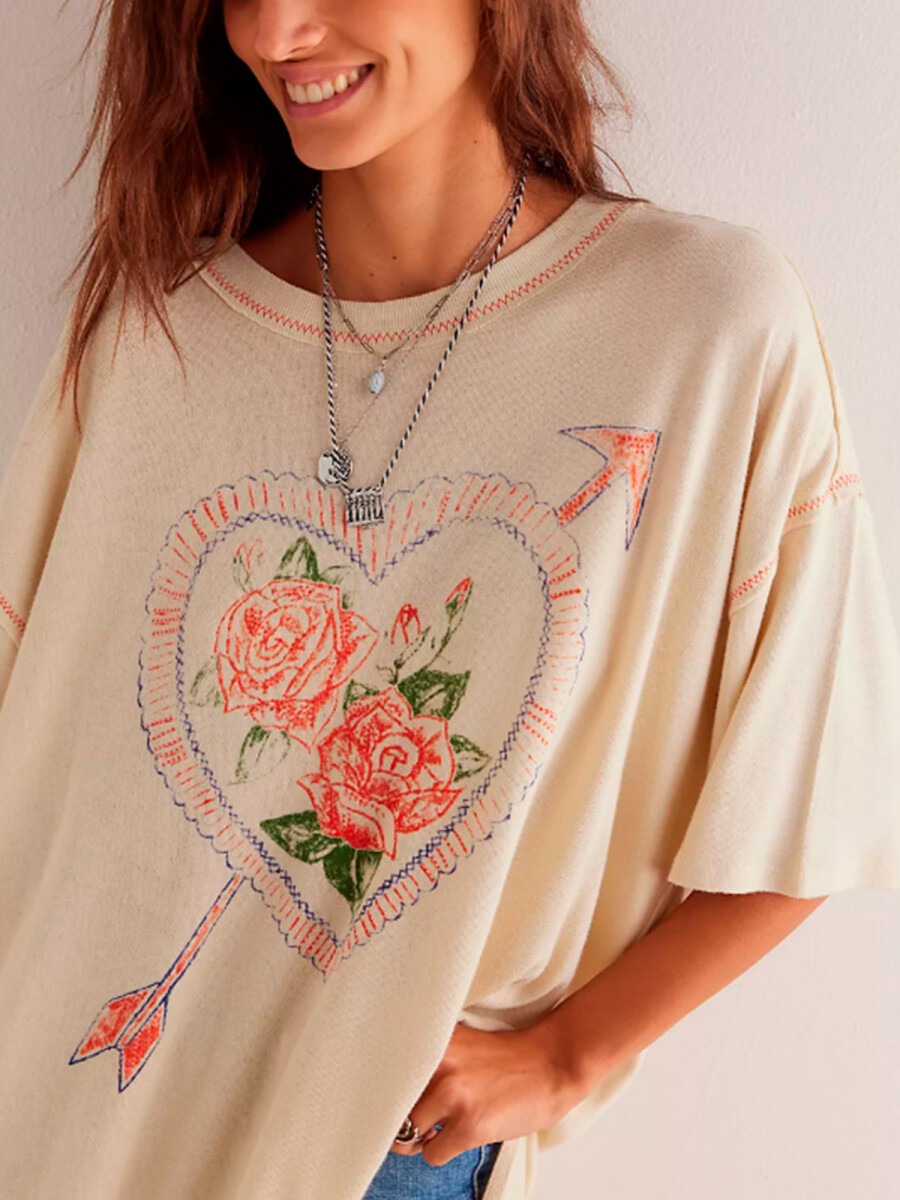 LOVE ROSE TEE 