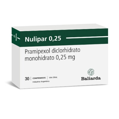 Nulipar 0.25 Mg. 30 Comp. Nulipar 0.25 Mg. 30 Comp.