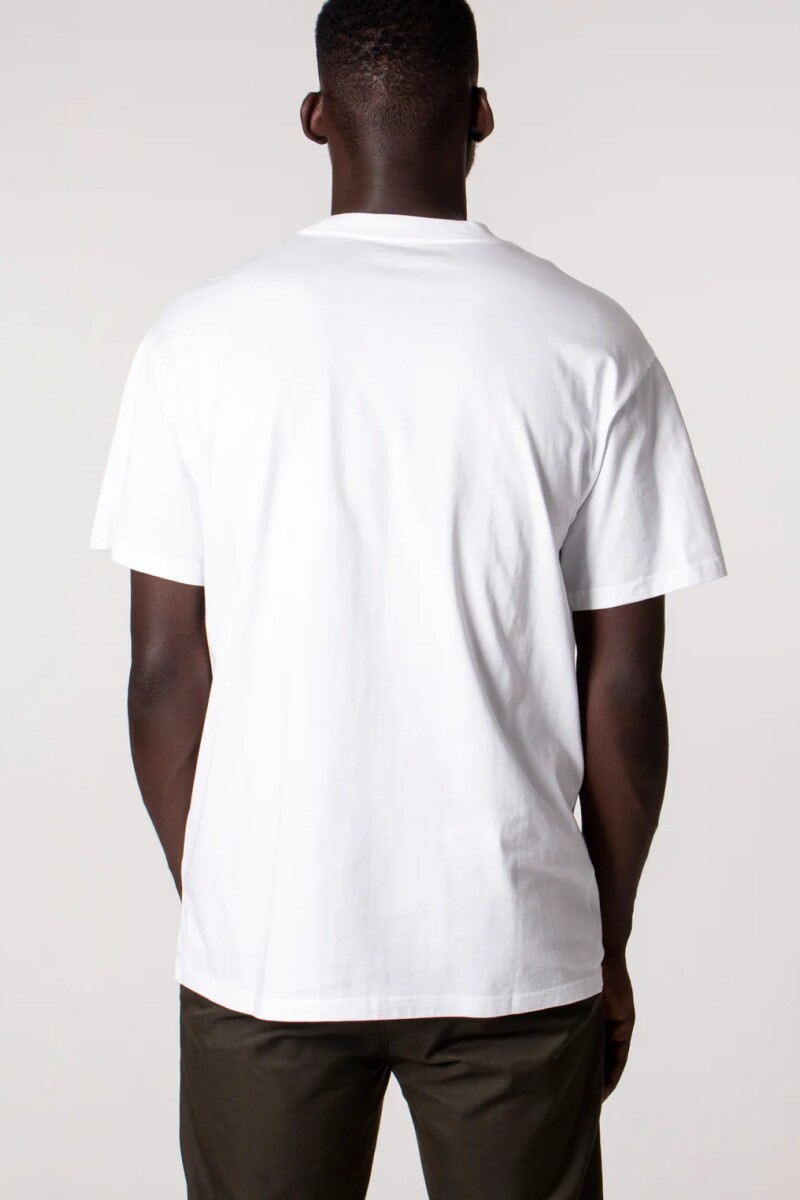 S/S SCRIPT EMBROIDERY T-SHIRT Blanco