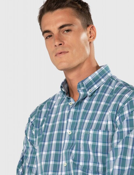 CAMISA A CUADROS Verde