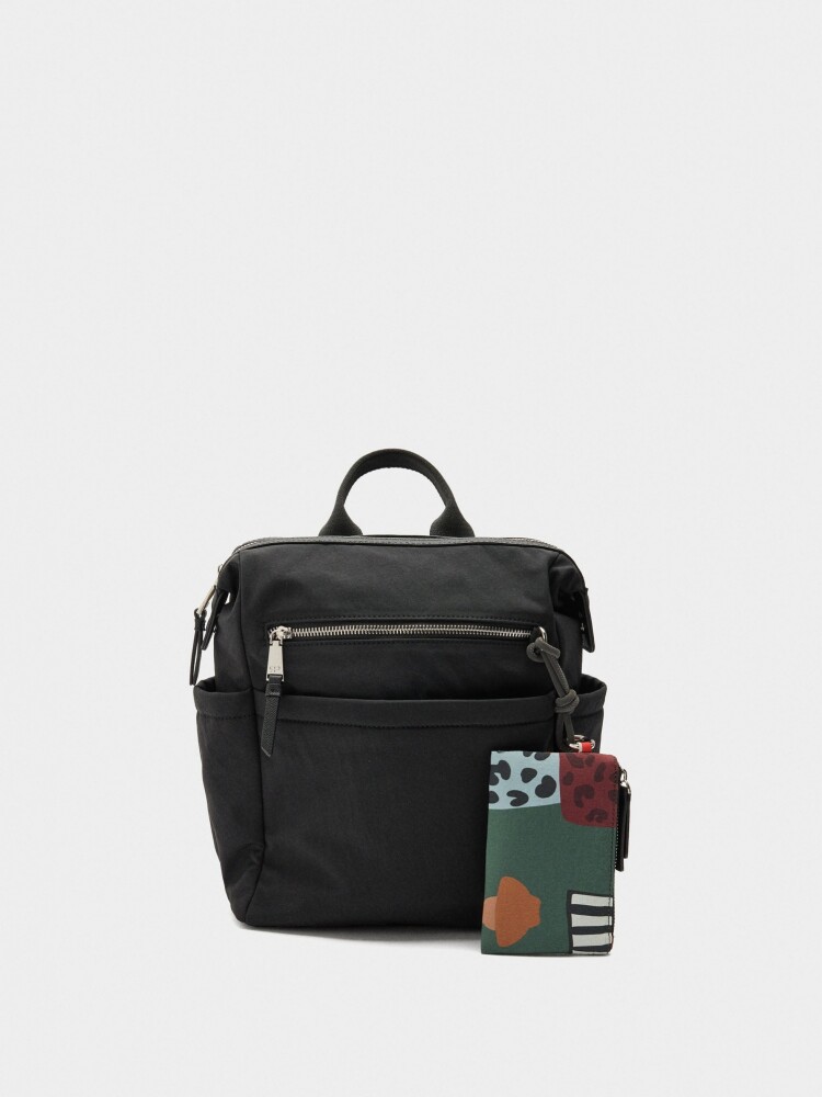 Mochila De Nylon Para Portátil 13" negro