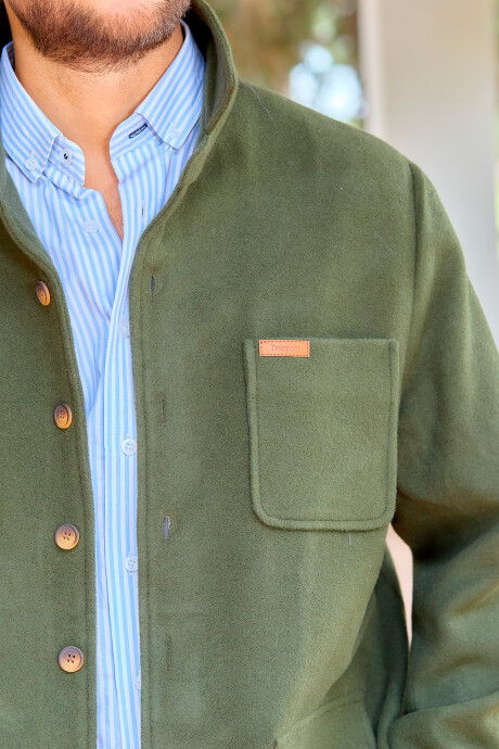 Men's Wool Cloth Coat Green