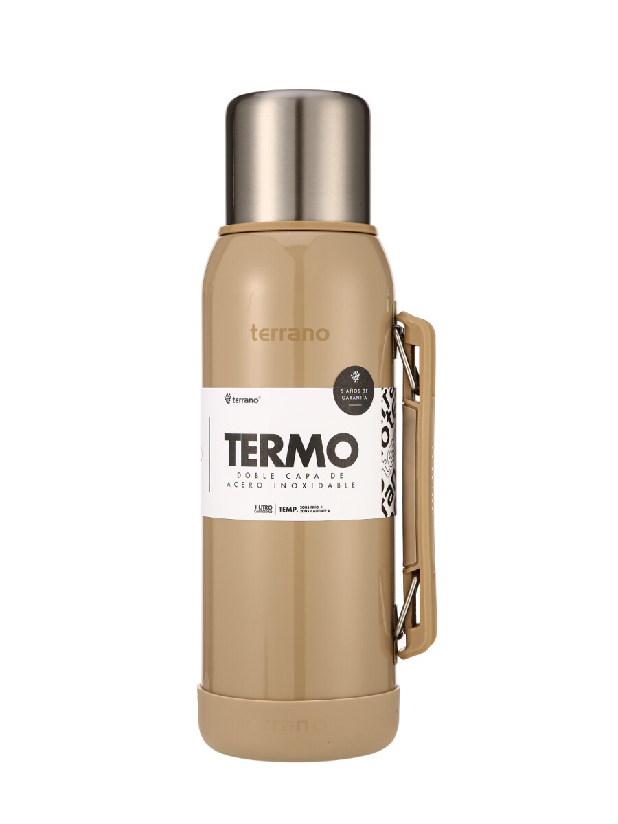 Termo Premium 1lt. Con base de Silicona - Arena Metalizado 