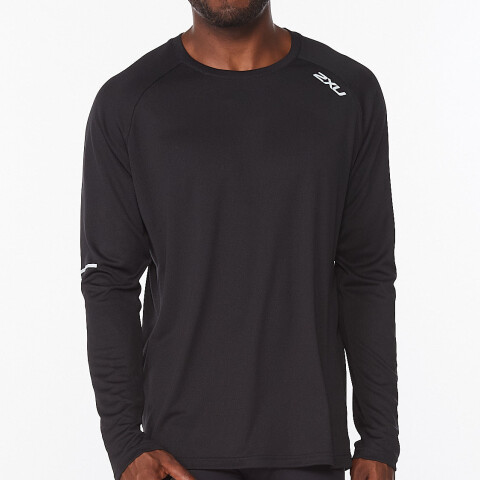 Aero Long Sleeve - Hombre Black/silver Reflective