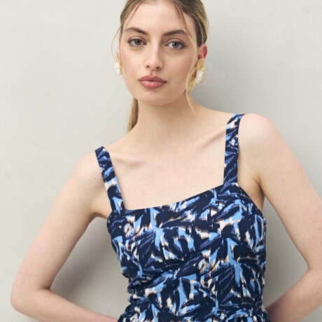 VESTIDO COCO Celeste Cielo