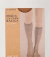 Medias 3/4 de lycra para pantalôn Beige