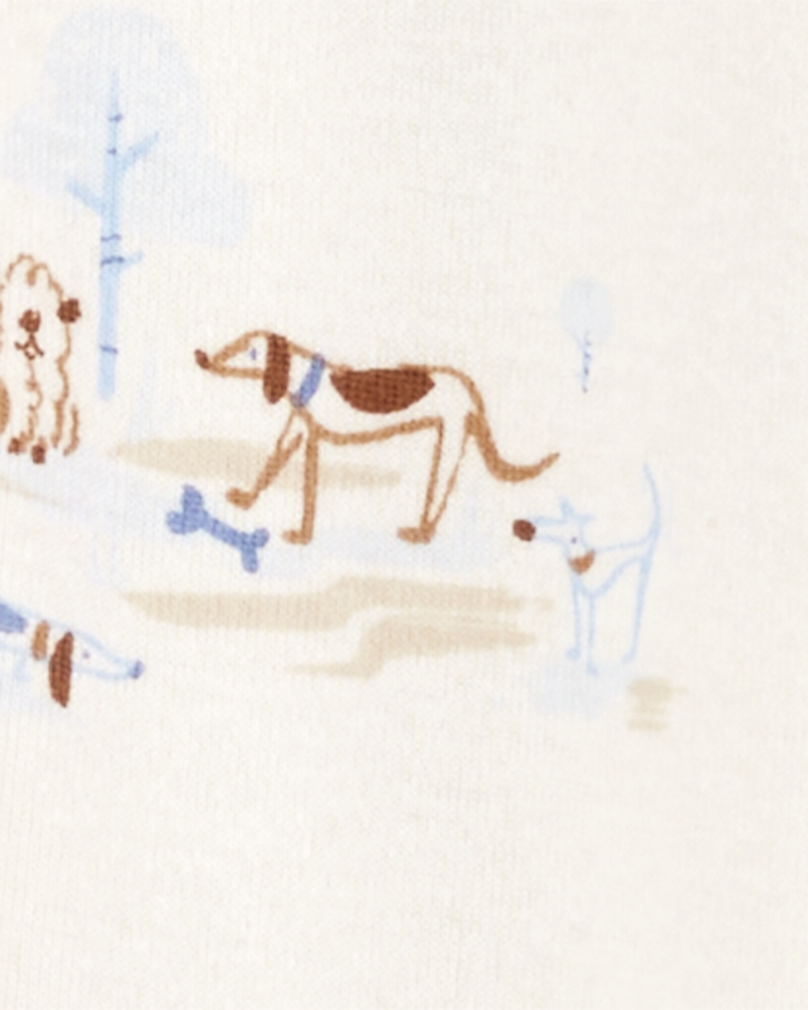 Pack dos pijamas una pieza de algodón, con pie, diseño perros Pack dos pijamas una pieza de algodón, con pie, diseño perros