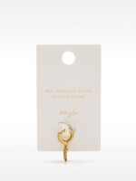 Aro Individual Con Circonitas - Plata De Ley 925 dorado