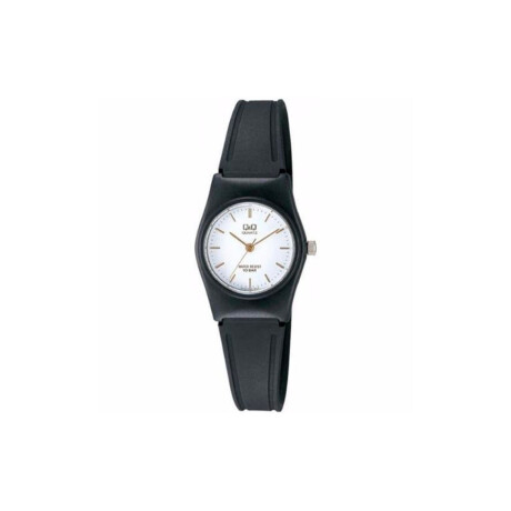 Reloj Q&Q Silicona Dama Negro/Blanco