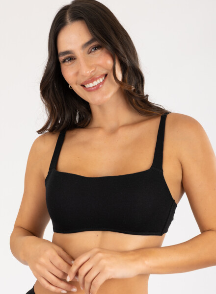 Top copa b maera Negro