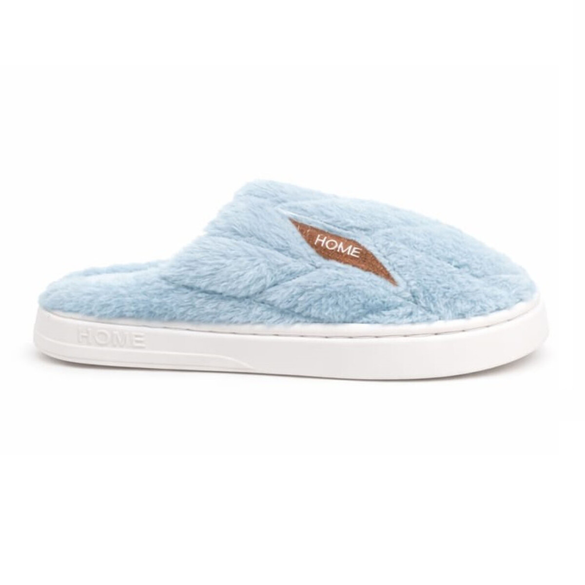 Pantuflas Unisex Suela Antideslizante Felpa Suave y Abrigada - Celeste 