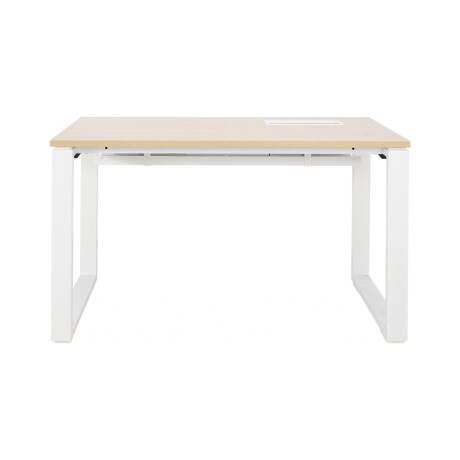 ESCRITORIO MADERA-Y-ACERO BLANCO QUADRO 1.2M